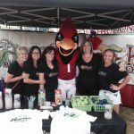 Staff of Hilgers Pediatric Dentistry with Cardinal mascot 