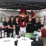 Staff of Hilgers Pediatric Dentistry with Cardinal mascot 