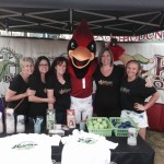 Staff of Hilgers Pediatric Dentistry with Cardinal mascot 