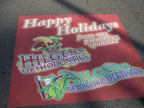 Happy Holidays sign from Hilgers Orthodontics and Hilgers Pediatric Dentistry