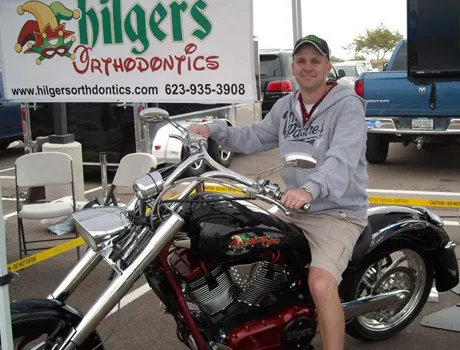  Dr. Michael Hilgers on a motorcycle 